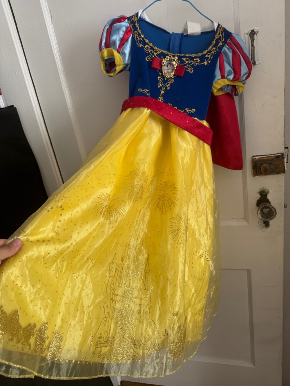 Disney Snow White Inspired Dress in Blue, Yellow and Red